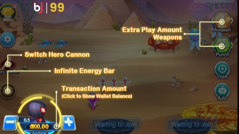 Hướng dẫn các bước chơi Hero Fishing BJ99 cho game thủ