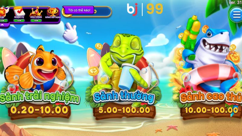 Hướng dẫn các bước chơi bắn cá trên BJ99