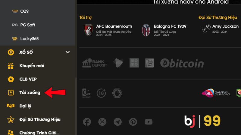 Hướng dẫn cách tải app BJ99