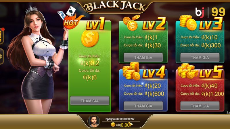 Luật chơi của game xì dách BJ99