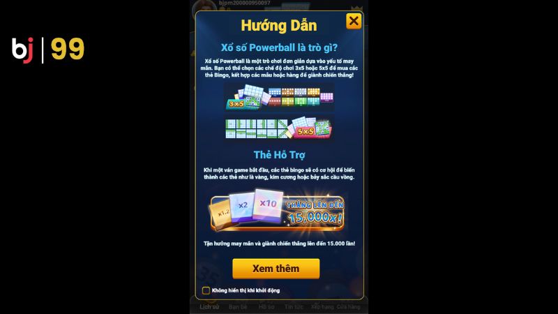 Luật chơi của game xổ số KM Power Ball BJ99