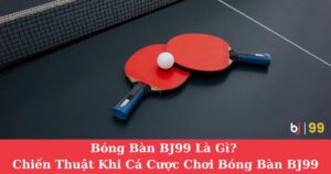 Bóng Bàn BJ99 Là Gì? Chiến Thuật Khi Cá Cược Chơi Bóng Bàn Của BJ99