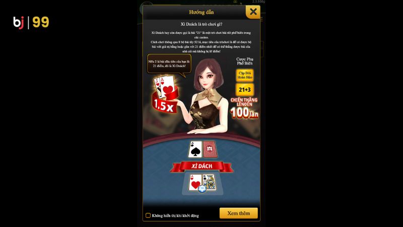 Ưu điểm của game bài Blackjack BJ99